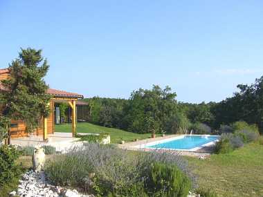 The house and the pool