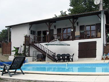 The house and pool